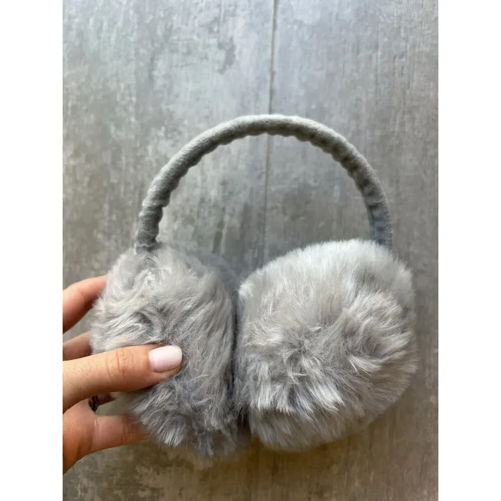 Los Angeles Boutique Thick Warm Plush Fluffy Ear Muffs Fuzzy Earmuffs Faux Fur